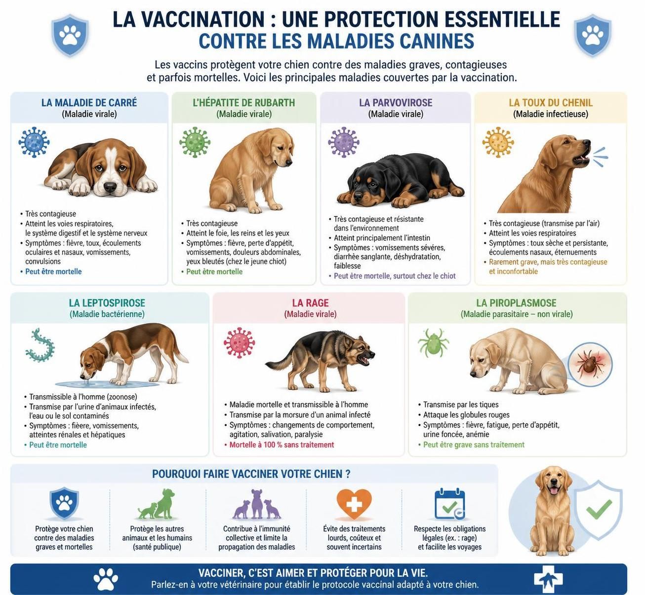 découvrez tout ce qu'il faut savoir sur la vaccination obligatoire pour chien en 2026 : exigences légales, vaccins essentiels et conseils pour protéger votre animal.